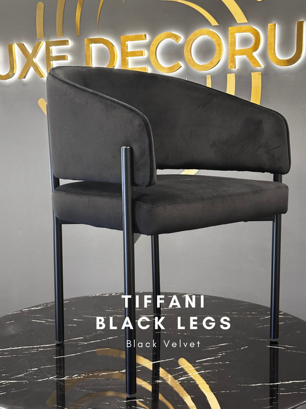 Tiffani Dining Chair - Black Legs
